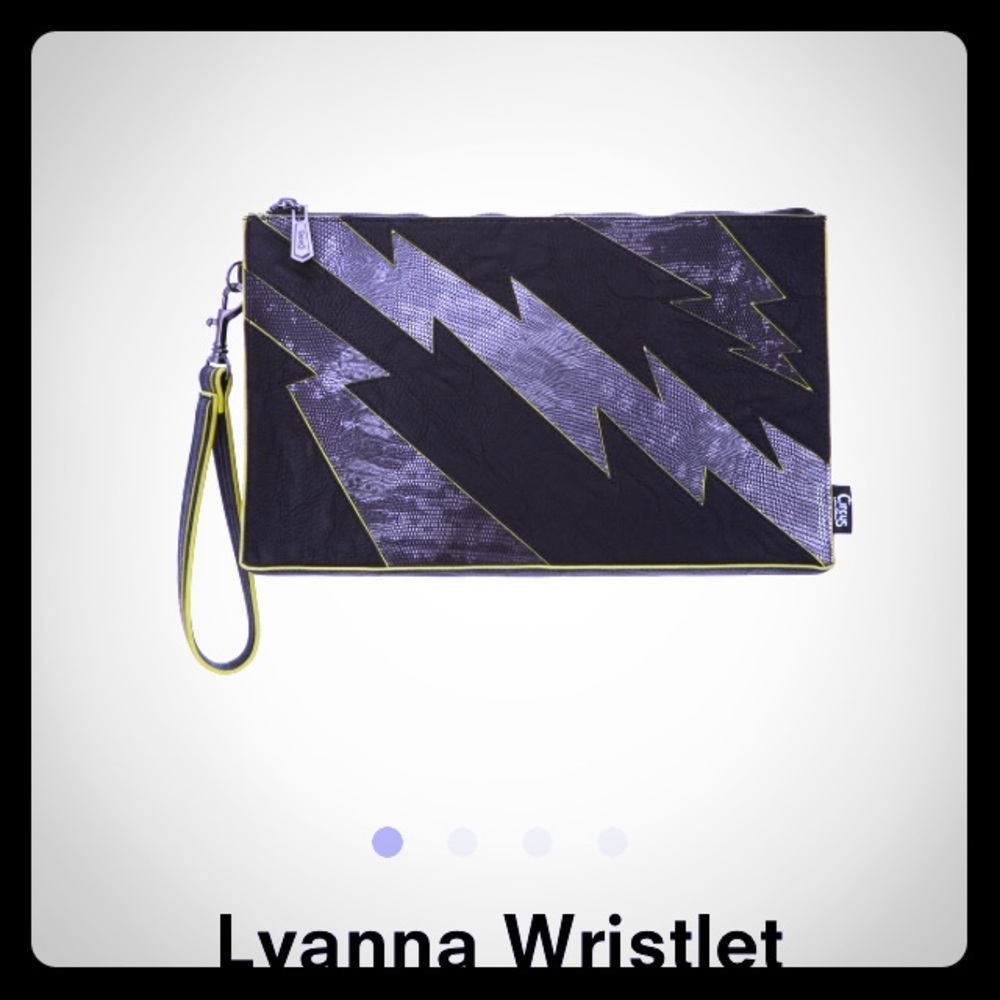 Sam Edelman Lightning Bolt Wristlet Clutch